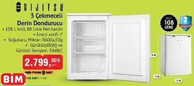 DİJİTSU 3 ÇEKMECELİ DERİN DONDURUCU